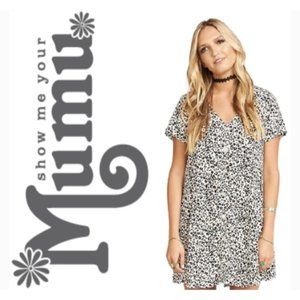 Show Me Your Mumu Bennett Babydoll Cheetah Print Belted Mini Dress Womens sz XS